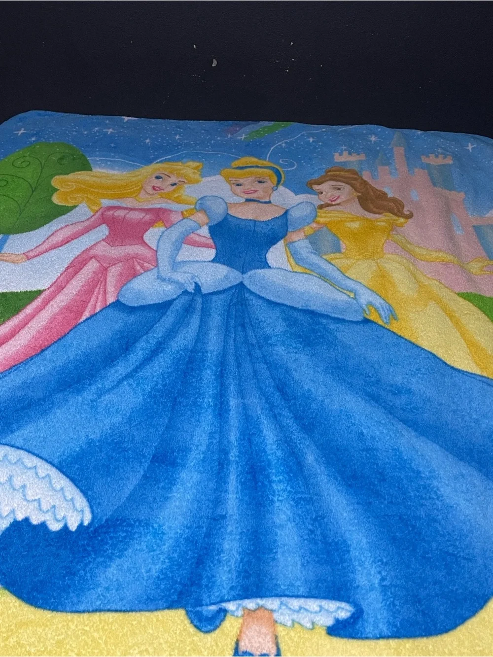 Vintage Disney Princess Fleece Blanket The Northwest Co Y2K